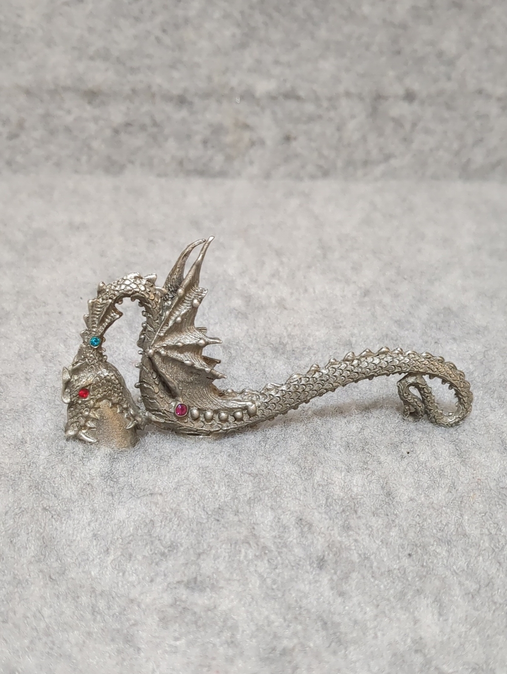 Vintage pewter Dragon snuffer